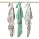 Scutece din muselina, Menta, 3 bucati, Babyono 646481