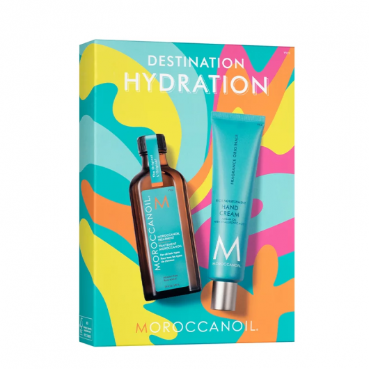 Set Summer ulei tratament pentru toate tipurile de par 100 ml+Crema de maini Fragrance Original 100 ml, Moroccanoil