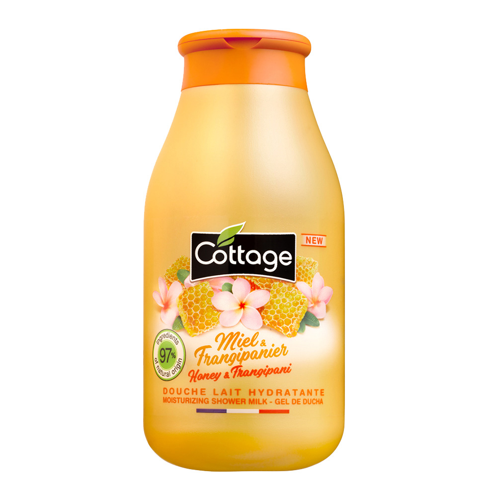 Gel de dus Miere si Frangipani, 250 ml, Cottage