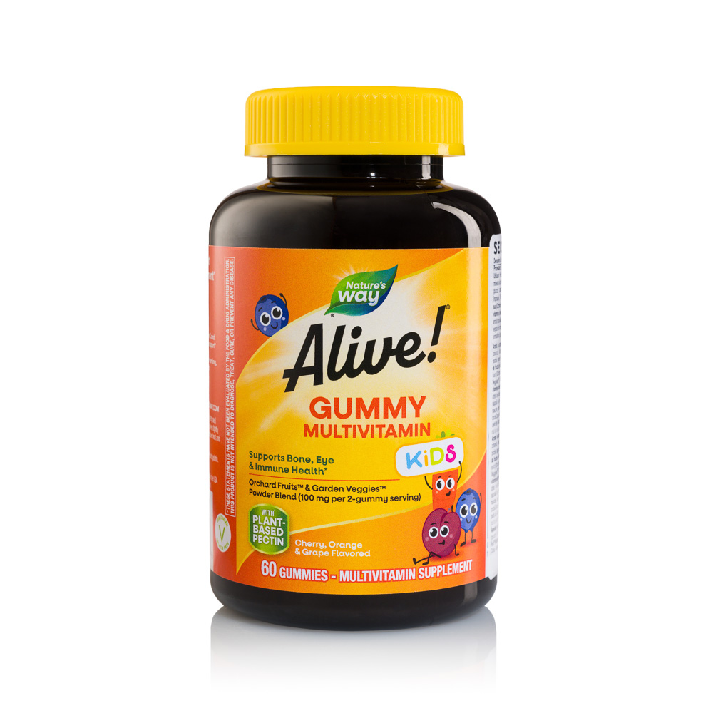 Multivitamine pentru copii Alive Kids Multivitamin, 60 jeleuri, Nature's Way