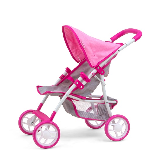 Carucior pentru papusi Natalie Prestige Pink, Milly Mally