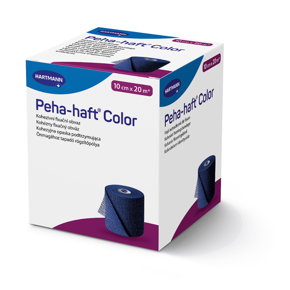 Bandaj elastic autoadeziv Peha-haft Color, 10 cm x 20 m, Albastru, Hartmann