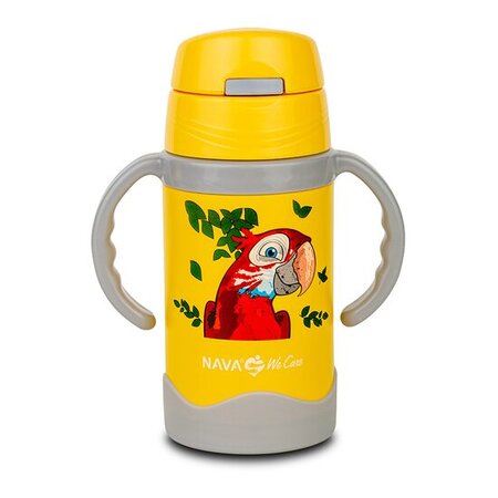 Sticla termoizolata We care, galben, 300 ml, Nava