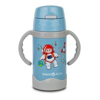 Sticla termoizolata din otel inoxidabil We care, Albastru, 300 ml, Nava