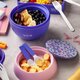Caserola rotunda din plastic We care, violet, 800 ml, Nava 646682