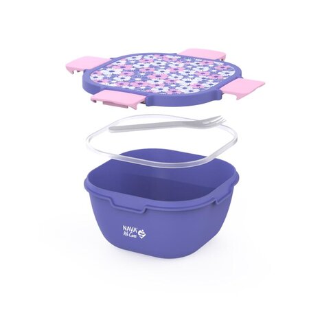 Caserola din plastic We care, violet, 1700 ml, Nava 646710