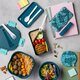 Caserola Lunchbox din plastic We care, albastru, 650 ml, Nava 646721