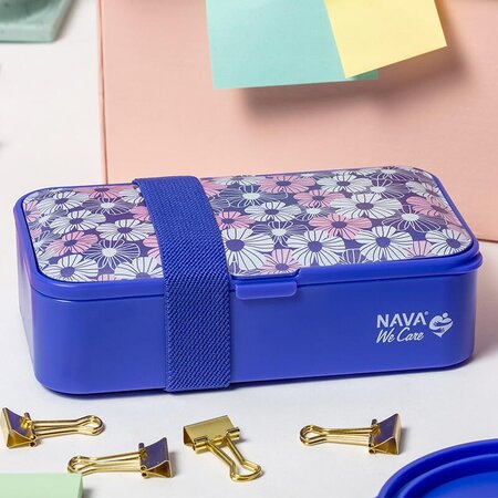 Caserola Lunchbox din plastic We care, violet, 650 ml, Nava 646723