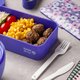 Caserola Lunchbox din plastic We care, violet, 650 ml, Nava 646722