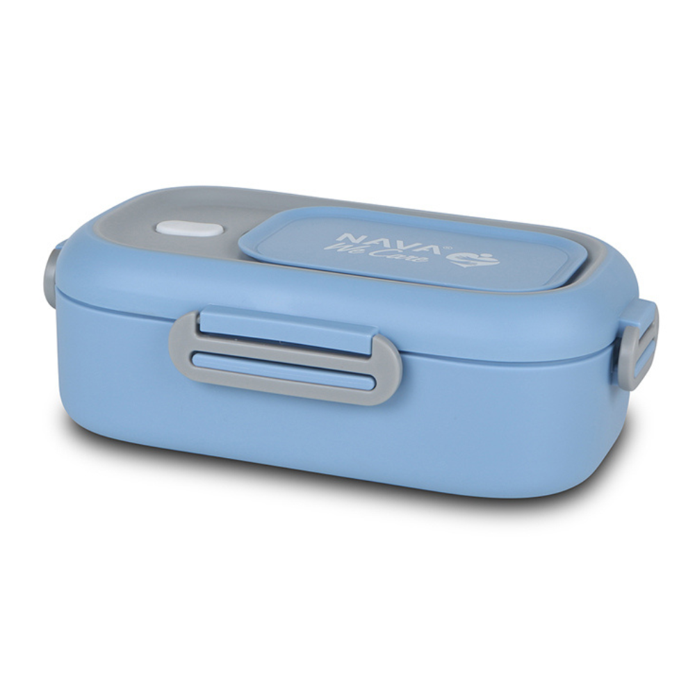 Caserola Lunchbox din otel inoxidabil We care, albastru, 800 ml, Nava