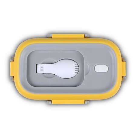 Caserola Lunchbox din otel inoxidabil We care, galben, 800 ml, Nava 646745