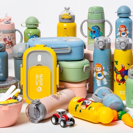 Caserola Lunchbox din otel inoxidabil We care, galben, 800 ml, Nava 646742