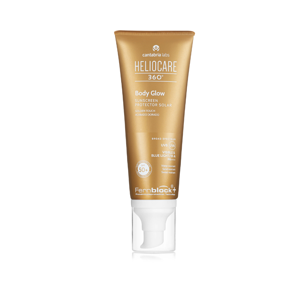 Ulei gel cu protectie solara SPF50+ Body Glow Heliocare 360°, 100 ml, Cantabria Labs