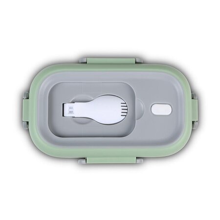 Caserola Lunchbox din otel inoxidabil We care, verde, 800, Nava 646755