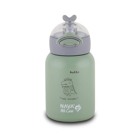 Sticla termoizolata We care, verde, 350 ml, Nava