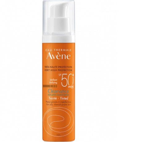 Nuantator protectie solara Spf 50+, pentru ten gras, Clenance, Avene