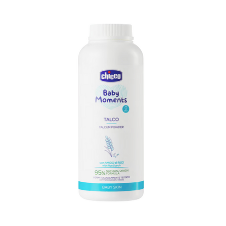 Pudra de talc Baby Moments, + 0 luni, 150 g, Chicco