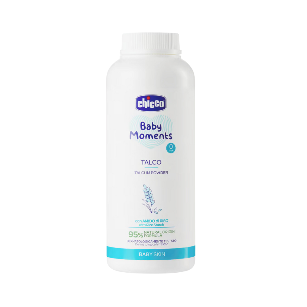 Pudra de talc Baby Moments, + 0 luni, 150 g, Chicco