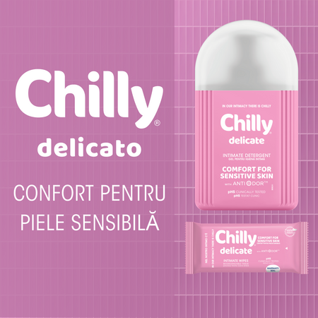 Servetele pentru igiena intima, Delicate, 12 bucati, Chilly 760714