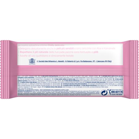Servetele pentru igiena intima, Delicate, 12 bucati, Chilly 760713