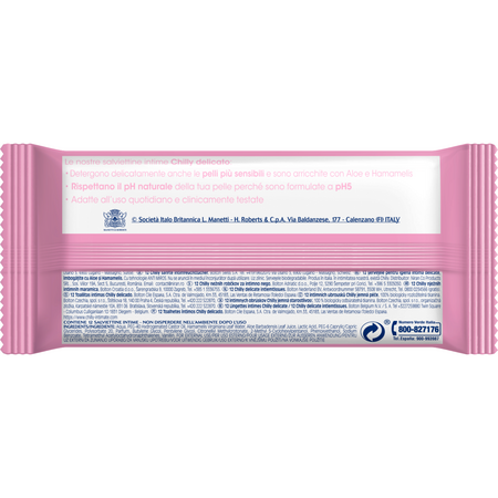 Servetele pentru igiena intima, Delicate, 12 bucati, Chilly 760713