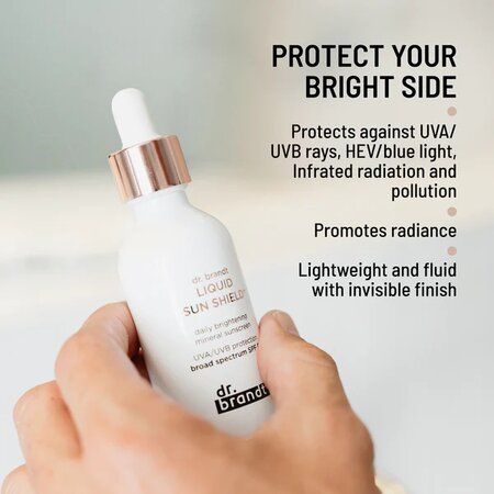 Protectie solara lichida cu SPF50 Bright This Way Liquid Sun Shield, 50 ml, Dr. Brandt 647399