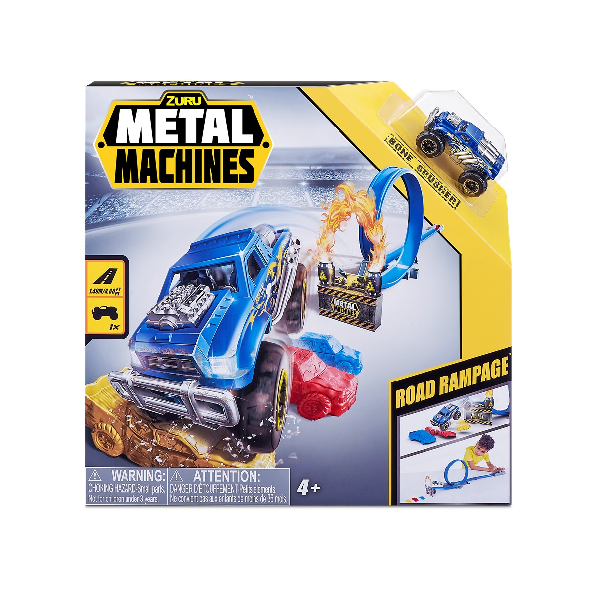 Set de joaca Road Rampage, + 4 ani, Metal Machines