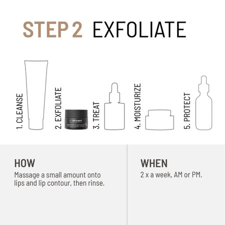 Exfoliant pentru buze Smoothing Lip Scrub Microdermabrasion, 10 ml, Dr. Brandt 647636