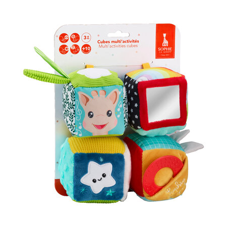 Cuburi Multi Activitati Girafa Sophie, + 3 luni, Vulli 647694