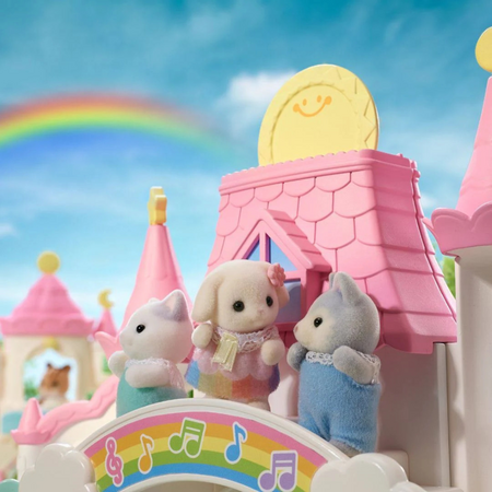 Loc de joaca Castel culori vesele Sylvanian Families, 3 ani+, Epoch 647738