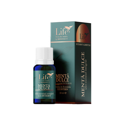 Ulei esential integral Menta Dulce, 10 ml, Bionovativ