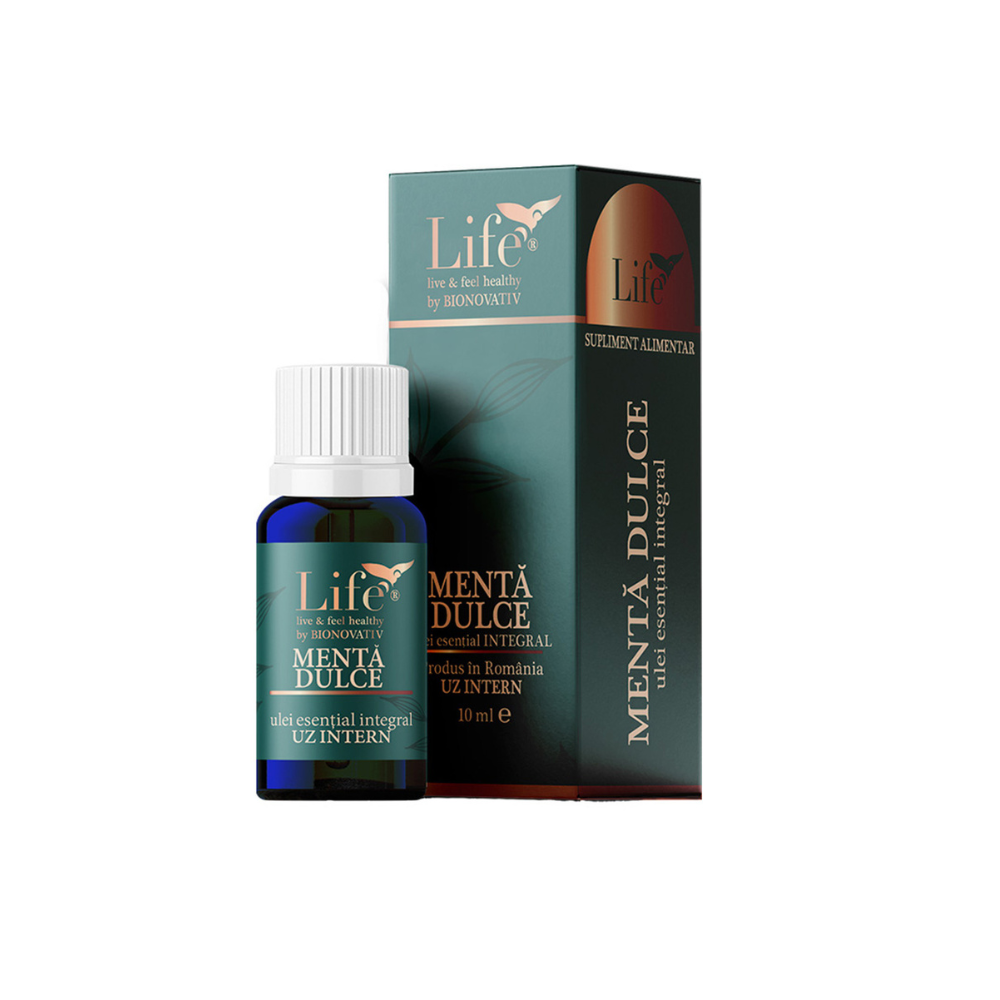 Ulei esential integral Menta Dulce, 10 ml, Bionovativ