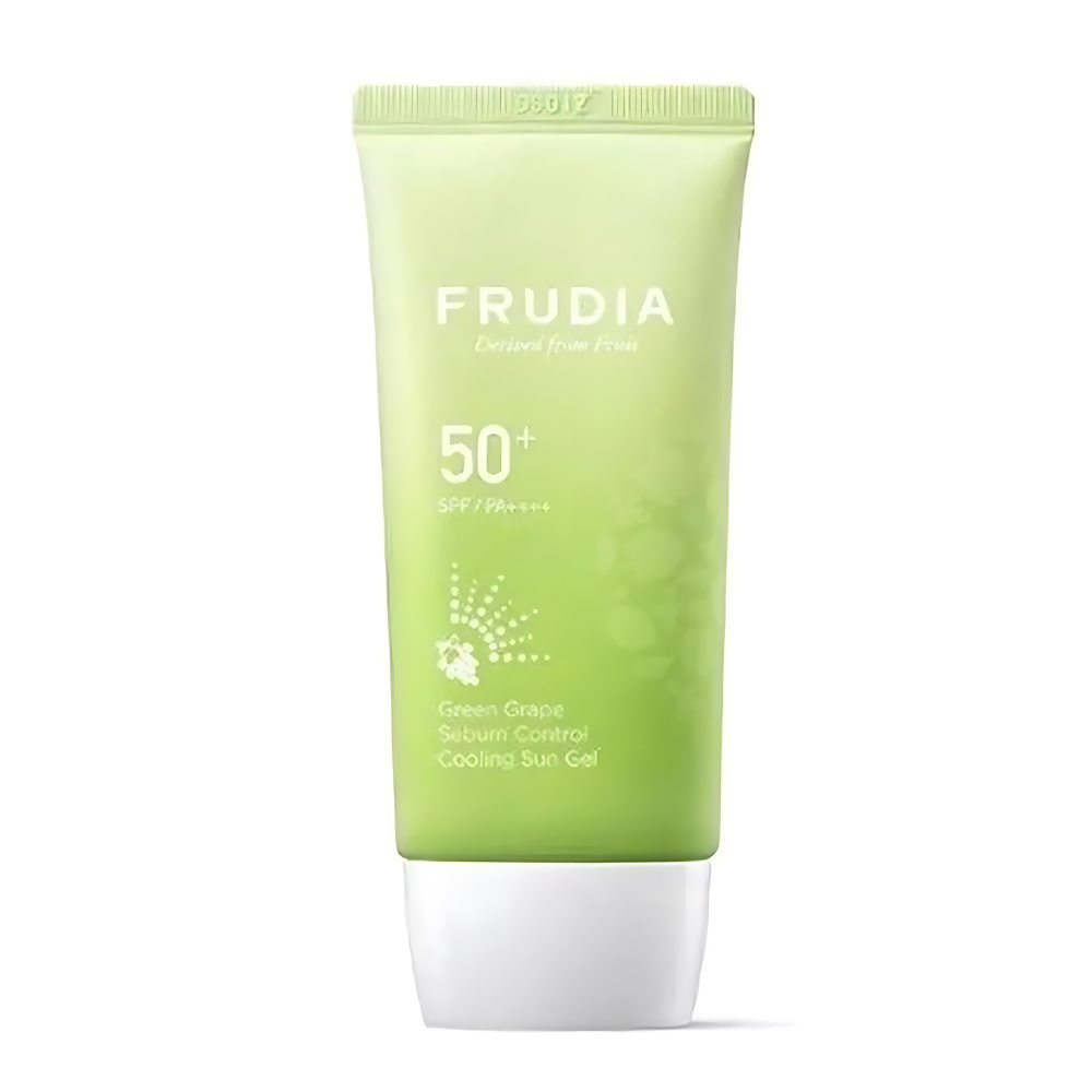 Gel solar racoritor pentru controlul porilor cu struguri verzi, SPF50, 50 g, Frudia