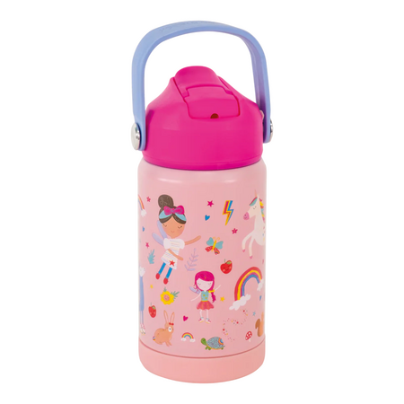 Recipient din otel inoxidabil Rainbow Fairy, 3 ani+, 400 ml, Floss&Rock