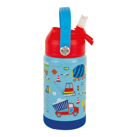 Recipient din otel inoxidabil Construction, 3 ani+, 400 ml, Floss & Rock 648602