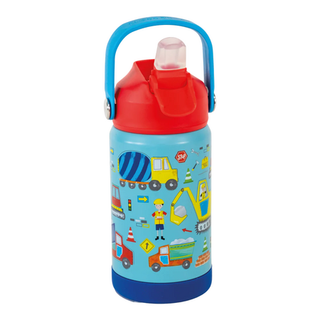 Recipient din otel inoxidabil Construction, 3 ani+, 400 ml, Floss & Rock 648601