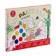 Carte de colorat cu acuarele, My Paint Pad Jungle, 3 ani+, Floss & Rock 648647