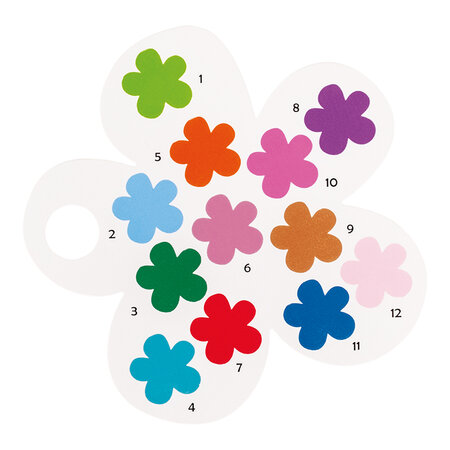 Carte de colorat cu acuarele pe numere, Paint by numbers Fairy Tale, 5 ani+, Floss & Rock 648668