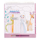 Carte de colorat cu acuarele pe numere, Paint by numbers Fairy Tale, 5 ani+, Floss & Rock 648673