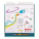 Carte de colorat cu acuarele pe numere, Paint by numbers Space, 5 ani+, Floss & Rock 648679