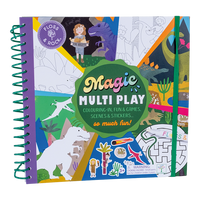 Caiet de activitati reutilizabil, Magic Multi Play Dino, 3 ani+, Floss & Rock