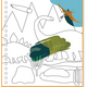 Caiet de activitati reutilizabil, Magic Multi Play Dino, 3 ani+, Floss & Rock 648699
