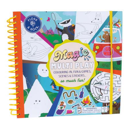 Caiet de activitati reutilizabil, Magic Multi Play Adventure, 3 ani+, Floss&Rock