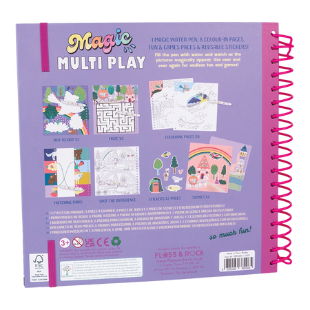 Caiet de activitati reutilizabil, Magic Multi Play Fairy Tale, 3 ani+, Floss & Rock 648707