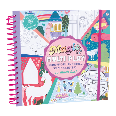 Caiet de activitati reutilizabil, Magic Multi Play Fairy Tale, 3 ani+, Floss&Rock