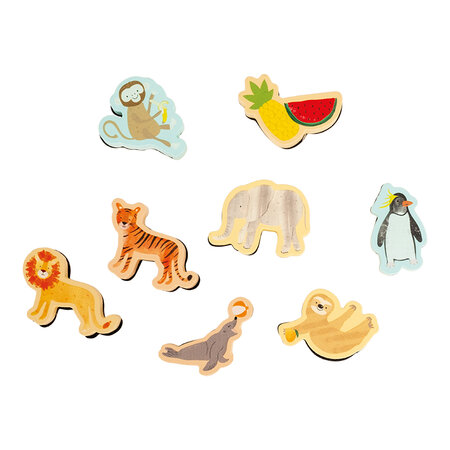 Set Stampile Jungle, 3 ani+, Floss & Rock 648759