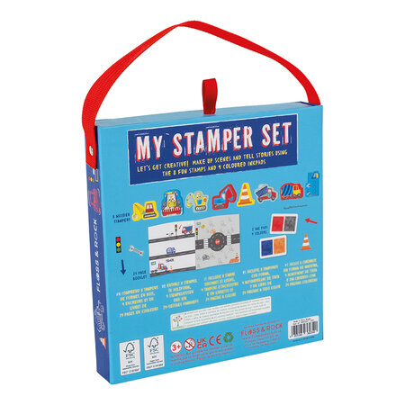 Set Stampile Construction, 3 ani+, Floss & Rock 648792