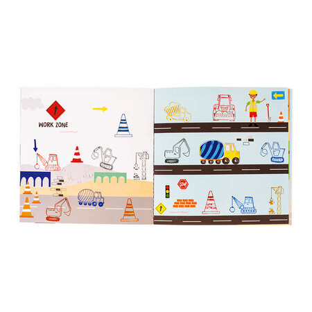Set Stampile Construction, 3 ani+, Floss & Rock 648793