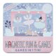 Jocuri magnetice in cutie metalica, 4 in 1, Fun & Games Enchanted, 3 ani+, Floss & Rock 648914