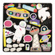 Jocuri magnetice in cutie metalica, 4 in 1, Fun & Games Space, 3 ani+, Floss & Rock 648934